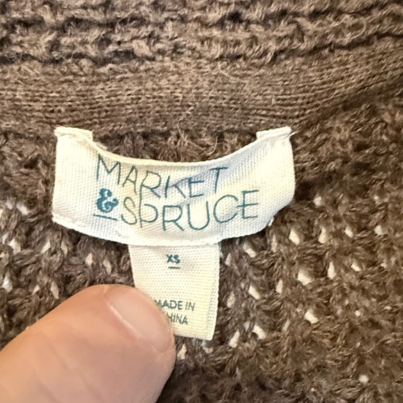 Market & Spruce Chocolate Cardigan - Picture 4 of 8
